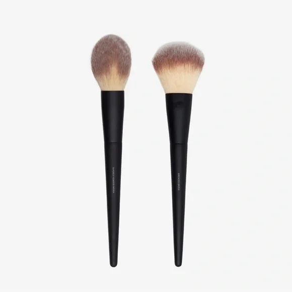NIB Lithe The Essentials Face Brush Set Bronzer & Tapered Powder Brush - Picture 1 of 10